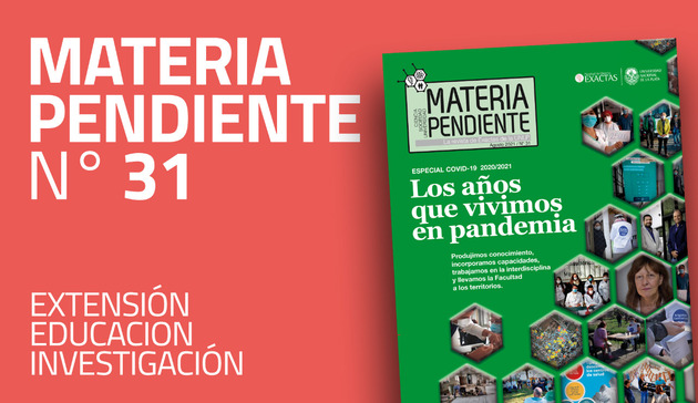 Flyer con la tapa de la revista